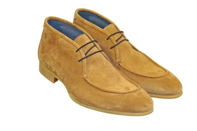 Scarpe Di Bianco Men's Ischia Chukka Boot In Velour Brown In Multi