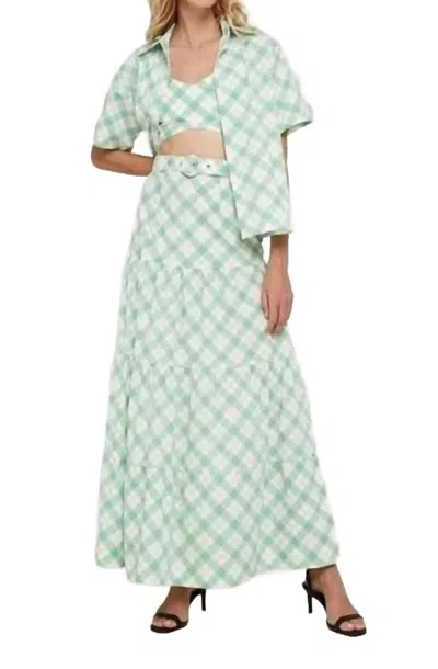 S/w/f Tiered Maxi Skirt In Loft In Multi