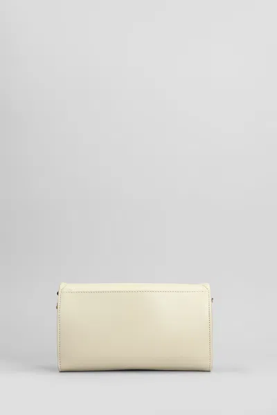 Chloé Beige Flap Wallet With Gold Zip Chain In Beige