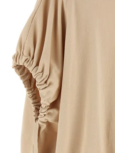 Nude Knitted T-shirt In Beige