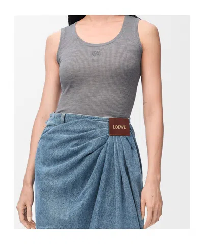 Loewe Anagram Tank Top In Gray