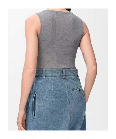 Loewe Anagram Tank Top In Gray