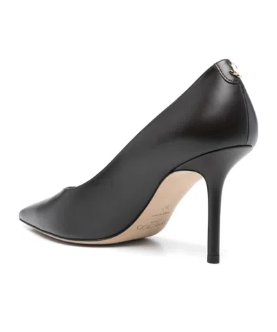 Jimmy Choo Love 85 Black Patent Leather Pumps In Brown