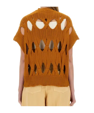 Alysi Springtime Jersey In Brown