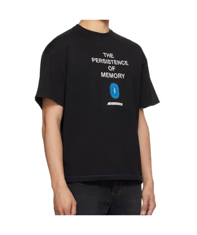 Ader Error Black Blue Net Product. 49 T-shirt In Black
