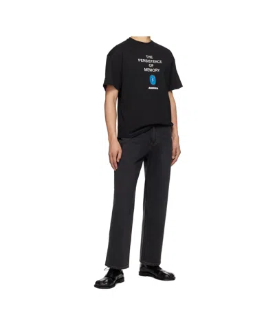 Ader Error Black Blue Net Product. 49 T-shirt In Black