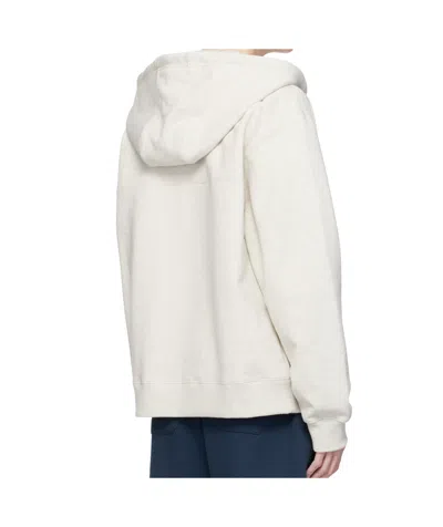 Ader Error Long-sleeved Hooded Sweatshirt In White