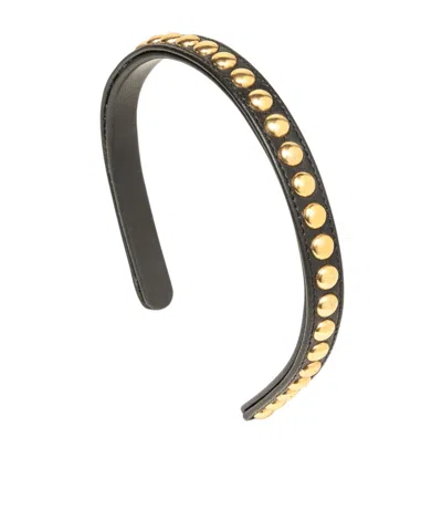Jennifer Behr Parker Studded Headband In Brown