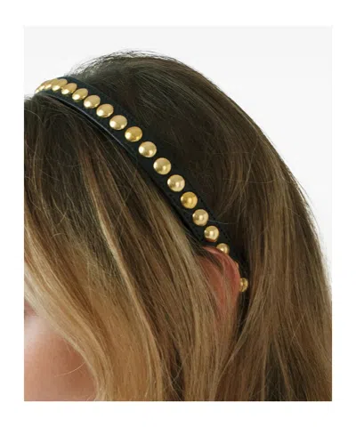 Jennifer Behr Parker Studded Headband In Brown