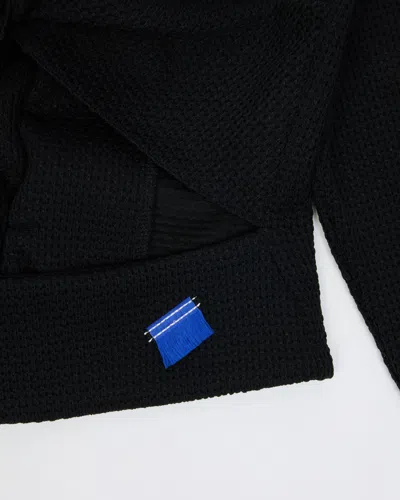 Ader Error Long Sleeve Cardigan In Black