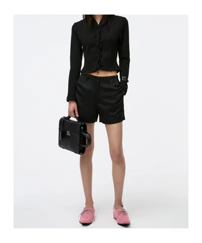 Ader Error Long Sleeve Cardigan In Black