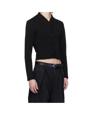 Ader Error Long Sleeve Cardigan In Black