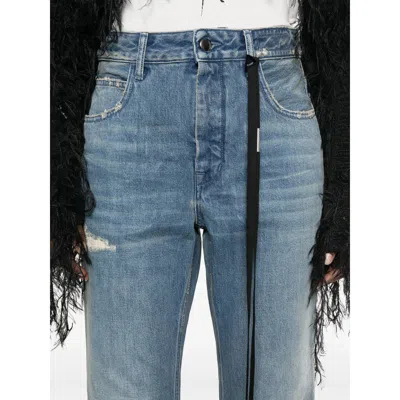 Ann Demeulemeester Jeans With Belt Loops In Blue