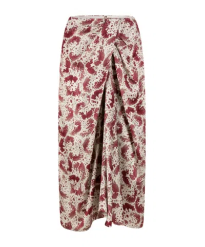 Dries Van Noten Patterned Skirt In Nude