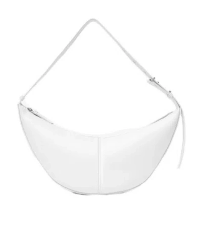 Proenza Schouler Slide Leather Shoulder Bag In White