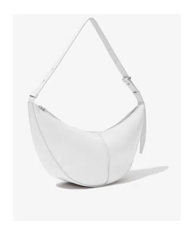 Proenza Schouler Slide Leather Shoulder Bag In White