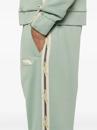 Maison Kitsuné Flash Fox Track Pants In Green
