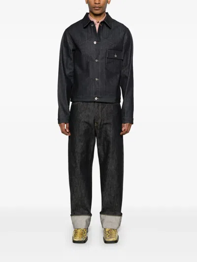 Jil Sander Denim Jacket In Blue