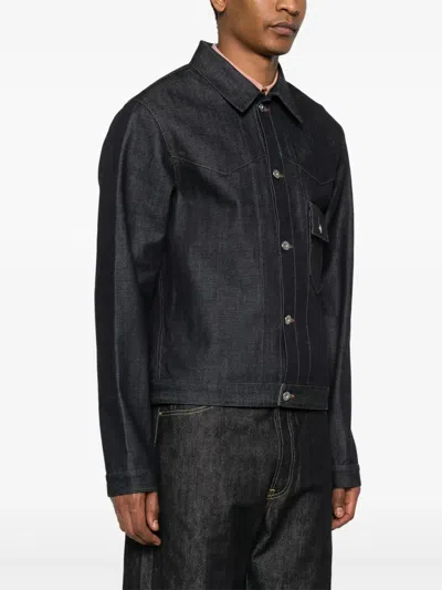 Jil Sander Denim Jacket In Blue