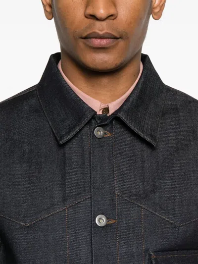 Jil Sander Denim Jacket In Blue