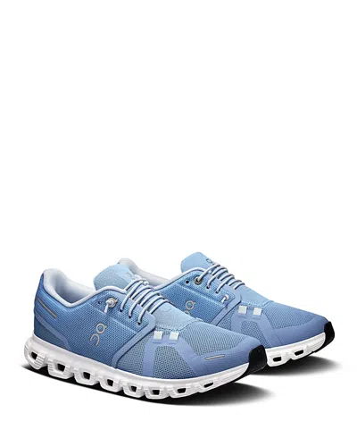 On Cloud 6 Sneakers In Chambray/white