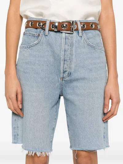 Agolde 90's Shorts In Blue