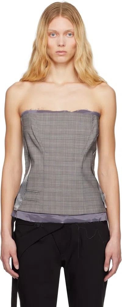 Ottolinger Wool Blend Corset In Grey