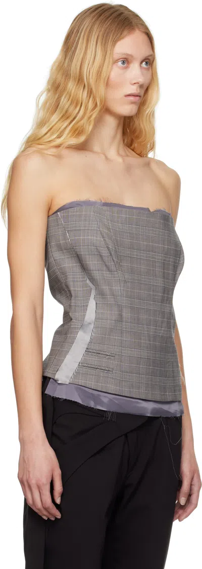 Ottolinger Wool Blend Corset In Grey