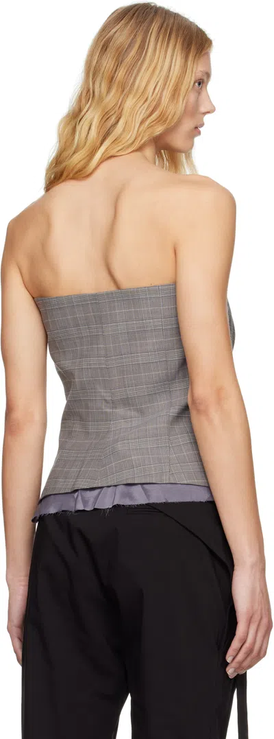 Ottolinger Wool Blend Corset In Grey