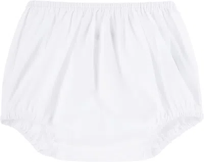 Bonpoint Baby White Nuage Dress & Bloomers Set In Blanc