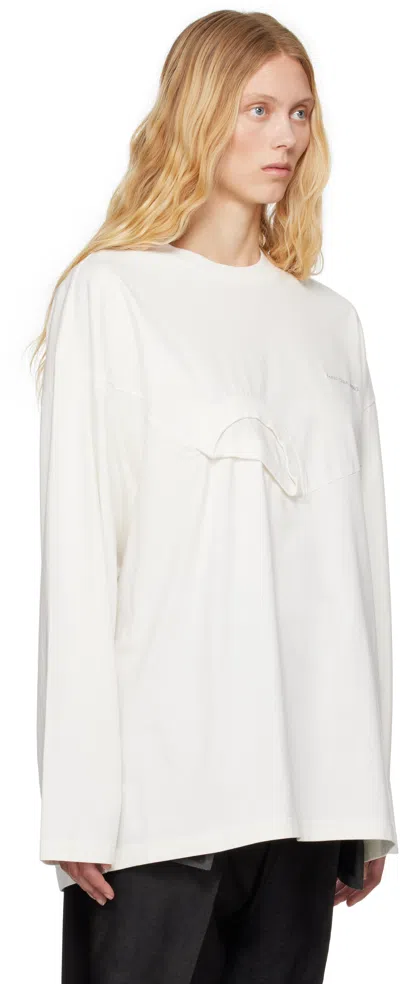 Feng Chen Wang White Oversized 2 In 1 Sweatshirt In White