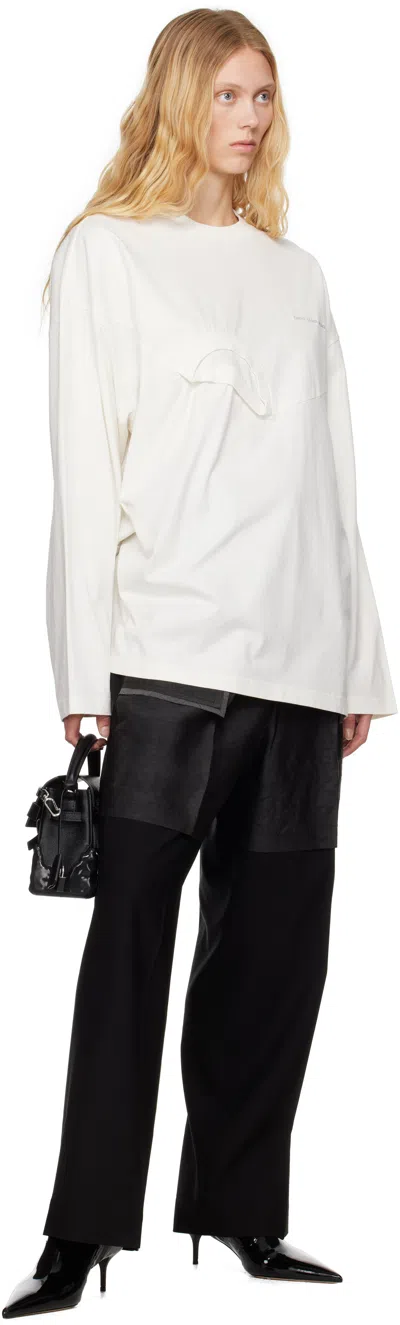 Feng Chen Wang White Oversized 2 In 1 Sweatshirt In White