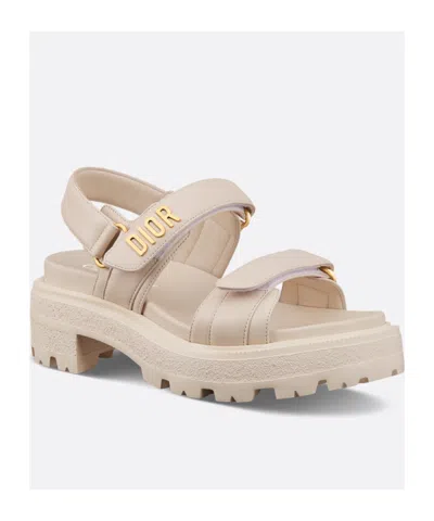 Dior Act Platform Sandal In Neutral