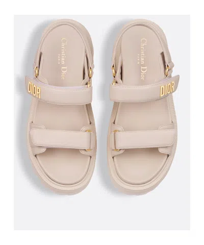 Dior Act Platform Sandal In Neutral