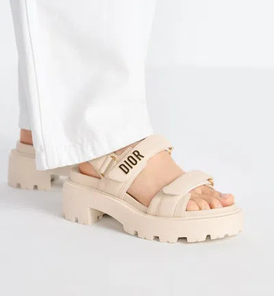Dior Act Platform Sandal In Neutral