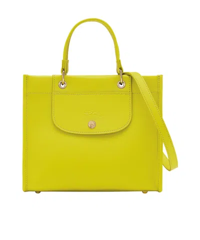 Longchamp Green Handbag With Embossed Logo On The Front And Adjustable And Removable Shoulder Strap