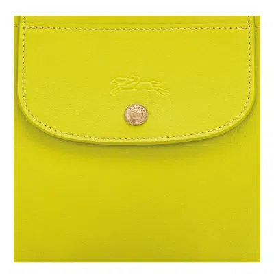 Longchamp Green Handbag With Embossed Logo On The Front And Adjustable And Removable Shoulder Strap