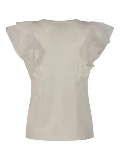 Zimmermann Linen T-shirt In White