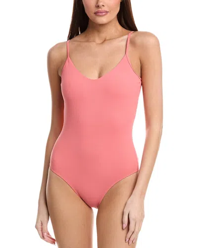 Summersalt The Ribbed Voyager One-piece In Pink
