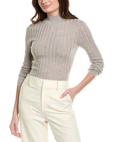 Hugo Boss Fatirami Wool Sweater In Grey