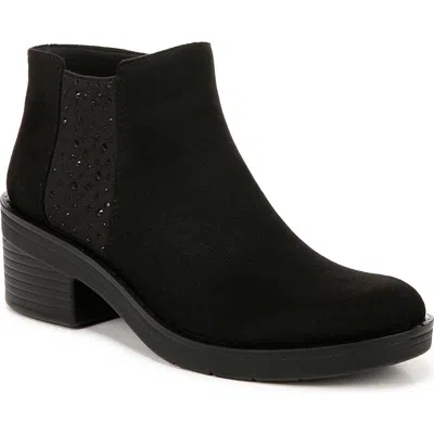 Bzees Outstanding Womens Zipper Man Made Ankle Boots In Black