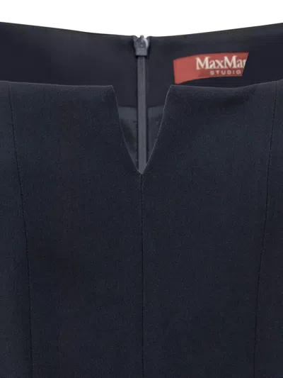 Max Mara Sleeveless Dress In 蓝色