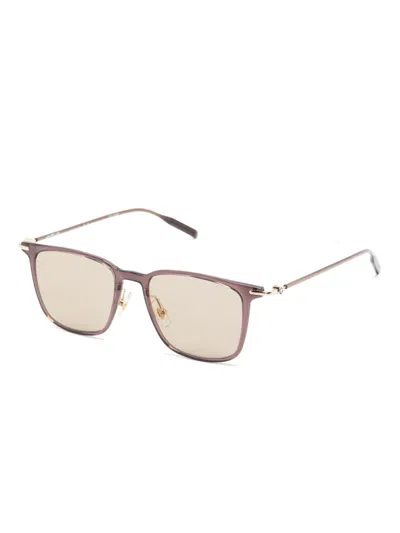 Montblanc Square-frame Sunglasses In Pink