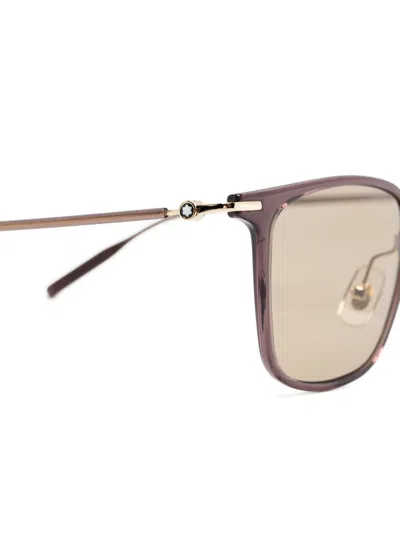 Montblanc Square-frame Sunglasses In Pink