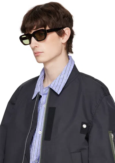 Retrosuperfuture Miles Rectangle Frame Sunglasses In 3672