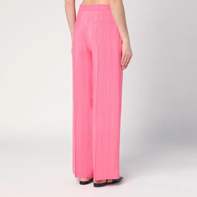 Semicouture Marlee Viscose Partial Lined Trousers In Pink