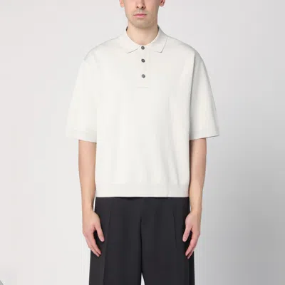 Studio Nicholson Essential Short-sleeved Polo T-shirt In White