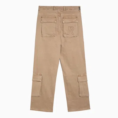 Represent Cargo Trousers With Multiple Pockets In Beige