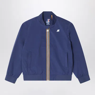 K-way Reversible Waterproof Fabric Jacket In Blue