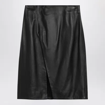 Loulou Studio Slit-detail Skirt In Black